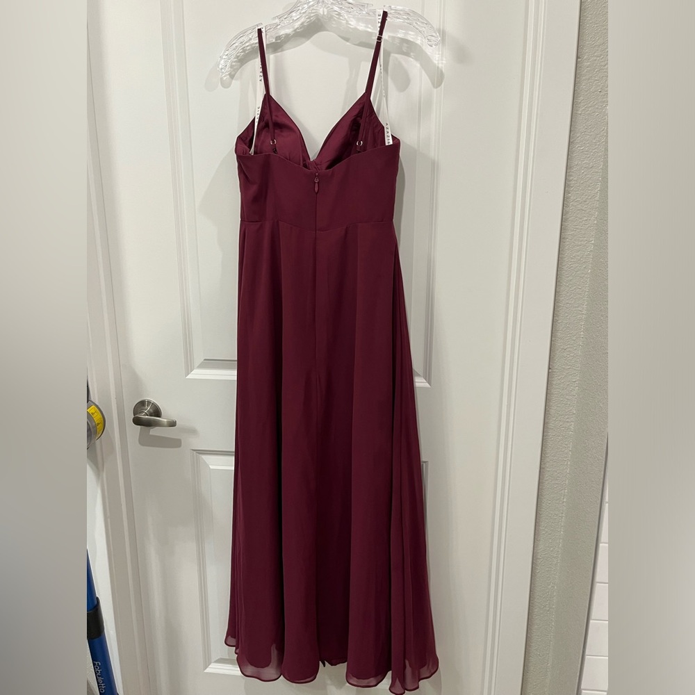 Azazie Alayna Raspberry Dress - Picture 3 of 8